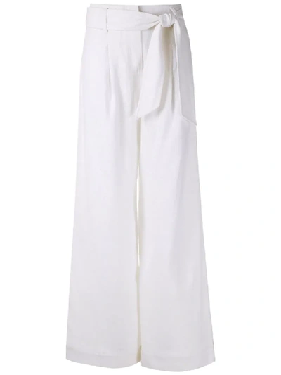 Nk Adriana Tied Waistband Trousers In White