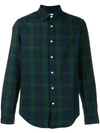 SANDRO TARTAN PRINT SHIRT