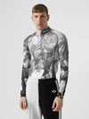 BURBERRY Long-sleeve Rave Print Stretch Jersey Top