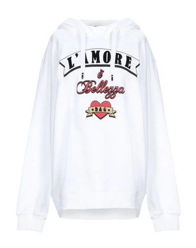 Dolce & Gabbana Sweatshirts In White