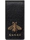 GUCCI BEE MOTIF MONEY CLIP WALLET