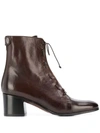 ALBERTO FASCIANI LACE-UP ANKLE BOOTS