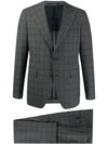 TAGLIATORE CHECK PATTERNED SUIT