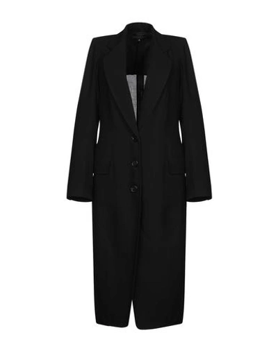 Ann Demeulemeester Full-length Jacket In Black