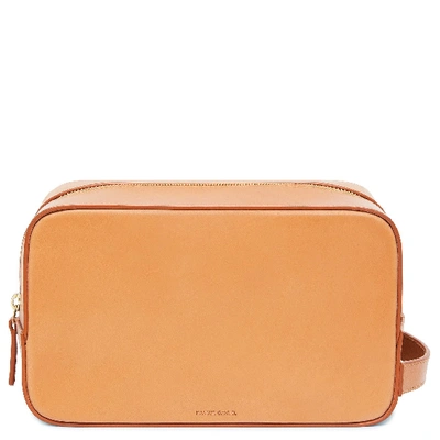 Mansur Gavriel Vegetable Tanned Men's Dopp Kit In Cammello