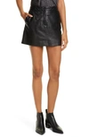 NILI LOTAN LAUREL LEATHER MINISKIRT,10537 L8