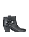 SEE BY CHLOÉ SEE BY CHLOÉ WOMAN ANKLE BOOTS BLACK SIZE 6 CALFSKIN,11759074SJ 10
