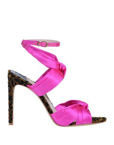 Sophia Webster Sandals In Fuchsia