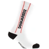 DSQUARED2 UNDERWEAR LOGO SOCKS WHITE,123079