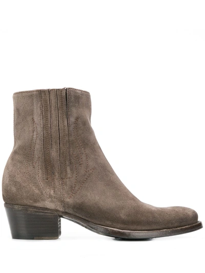 Alberto Fasciani Ankle Boots In Grey