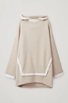 COS COCOON-SHAPE HOODED SWEATER,0785179001