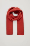 Cos Unisex Cashmere Scarf In Orange