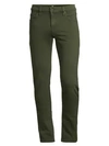 7 For All Mankind Paxtyn Skinny Fit Stretch Twill Performance Pants In Army
