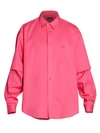 BALENCIAGA Oversized Double-Sleeve Shirt
