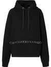 BURBERRY RING-PIERCED OVERSIZED HOODIE