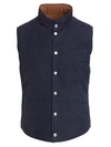 BRUNELLO CUCINELLI Suede Quilted Vest