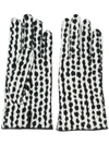 RAF SIMONS ABSTRACT PATTERN GLOVES