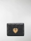 Dolce & Gabbana Devotion Small Continental Wallet In Black