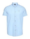 Armani Jeans Solid Color Shirt In Sky Blue