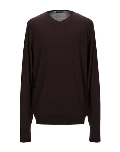 John Smedley Sweaters In Maroon