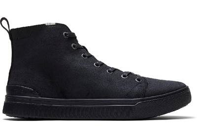 Toms Schuhe Schwarze Leder Trvl Lite High-top-sneakers Für Herren - Grösse 42.5