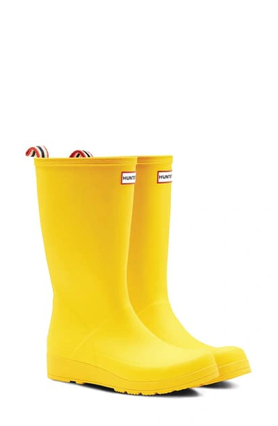 Hunter Original Play Tall Waterproof Rain Boot In Wayder Yellow