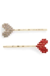 8 OTHER REASONS EVER AFTER 2-PACK CRYSTAL BOBBY PINS,8ORFF2305