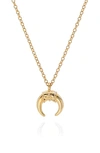 ANNA BECK TUSK CHARM PENDANT NECKLACE,NK10022-GLD