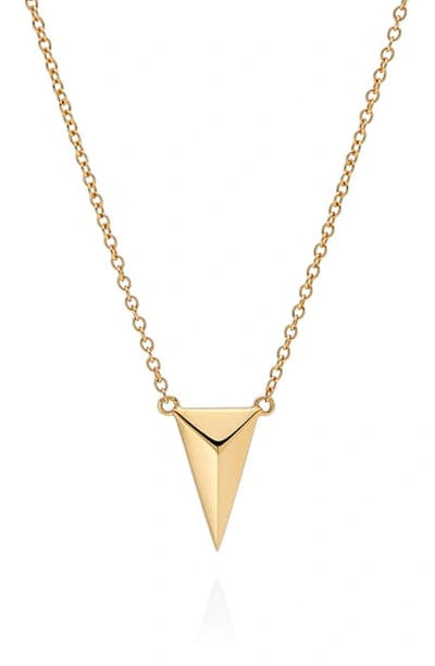 Anna Beck Reversible Raised Dot Arrow Necklace In Gold