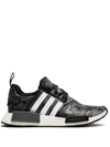 Adidas Originals X Bape Nmd_r1 "black Camo" Sneakers In Black