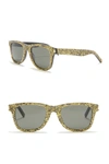 SAINT LAURENT Glitter 50mm Square Sunglasses