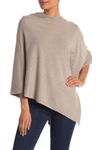 La Fiorentina Sequined Poncho In Oatmeal