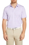 Johnnie-o Smith Classic Fit Stripe Performance Polo In Passionfruit