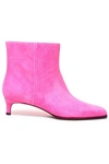 3.1 PHILLIP LIM / フィリップ リム 3.1 PHILLIP LIM WOMAN AGATHA SUEDE ANKLE BOOTS BRIGHT PINK,3074457345620399811