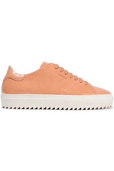 Axel Arigato Woman Patent-leather Sneakers Peach In Neutral