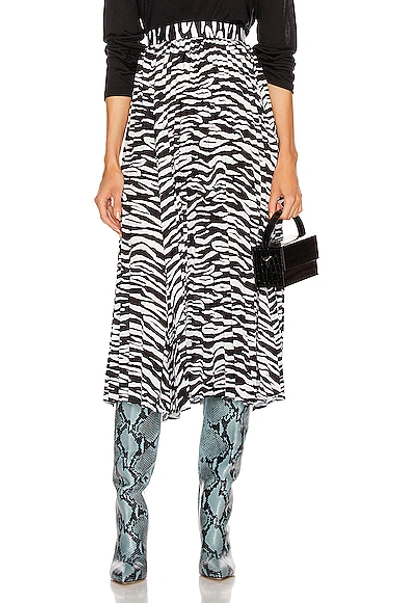 Andamane Becky Midi Skirt In Zebra