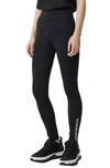 BURBERRY VERTICAL LOGO LEGGINGS,8018928