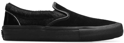 Pre-owned Vans  Slip-on Engineered Garments Mismatched Cow Hair Black In Black/multi