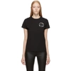 GIVENCHY BLACK FLORAL EMBROIDERED T-SHIRT