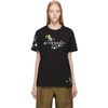 GIVENCHY GIVENCHY BLACK MASCULINE FLORAL EMBROIDERED T-SHIRT