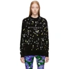 GIVENCHY GIVENCHY BLACK FLOWERS MOTIF SWEATSHIRT