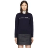 APC A.P.C. NAVY EPONYME SWEATER