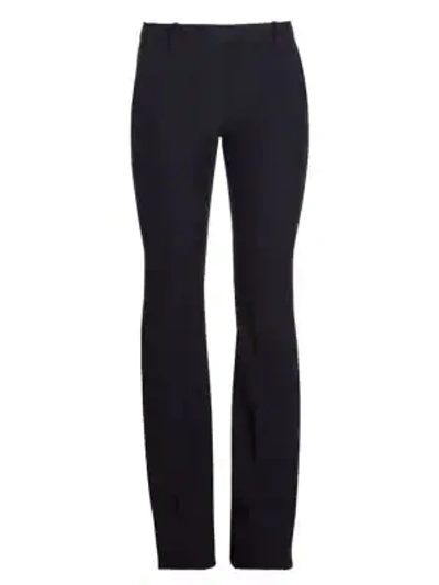 Alexander Mcqueen Narrow Bootcut Trousers In Midnight Blue