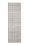 Burberry Giant Check Print Wool & Silk Scarf In Light Grey