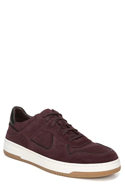 Vince Men's Mayer-2 Suede Sneakers With Contrast Piping In Orchid