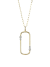 Phillips House Women's 14k Yellow Gold & Diamond Box Link Pendant Long Necklace