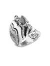 JOHN HARDY Lahar Diamond Sterling Silver Saddle Ring