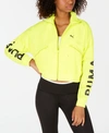 Puma Chase Woven Cropped Jacket In Yellow Alert