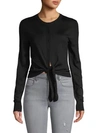 DOLCE & GABBANA Knotted-Front Silk Cardigan