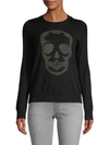 ZADIG & VOLTAIRE WOMEN'S MISS SKULL MERINO WOOL SWEATER,0400011347057